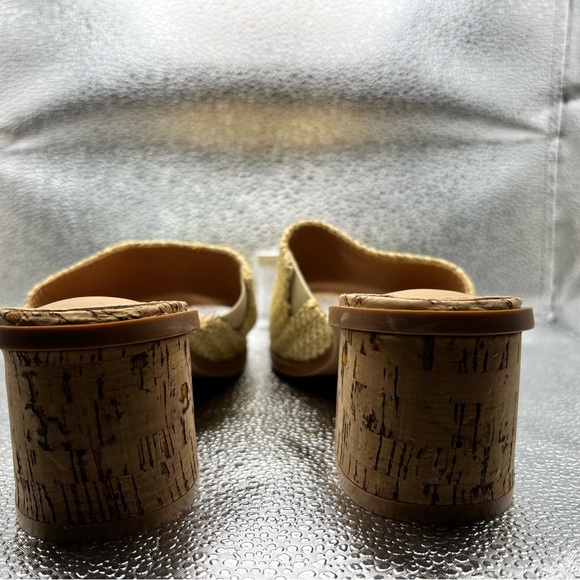 Women's Tan Woven Slide Sandals - Picture 5 of 6